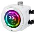 Thermalright Core Vision 360 WHITE ARGB CPU Liquid Cooler w/ 2.1" IPS LCD Display, High Performance AIO w/ 3x TL-E12W-S V2