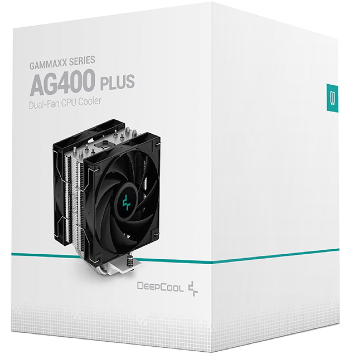 Deepcool GAMMAXX AG400 Plus Tower Dual 120mm Fans Up To 2000 RPM CPU Cooler, LGA1700 Support