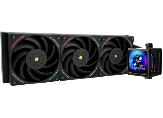 Thermalright Elite Vision 360 BLACK ARGB CPU Liquid Cooler w/ 2.7" IPS LCD Display, High Performance AIO w/ 3x TL-K12