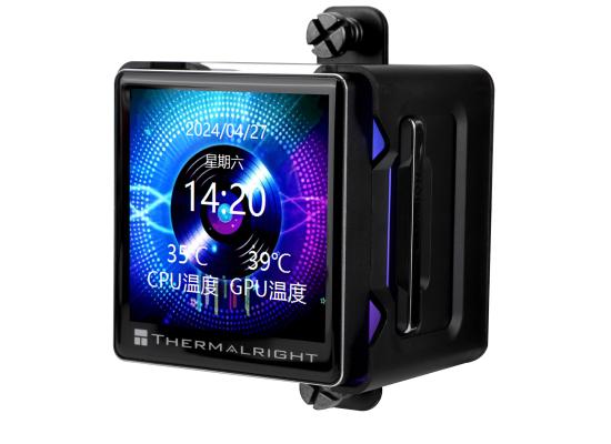 Thermalright Elite Vision 360 BLACK ARGB CPU Liquid Cooler w/ 2.7" IPS LCD Display, High Performance AIO w/ 3x TL-K12