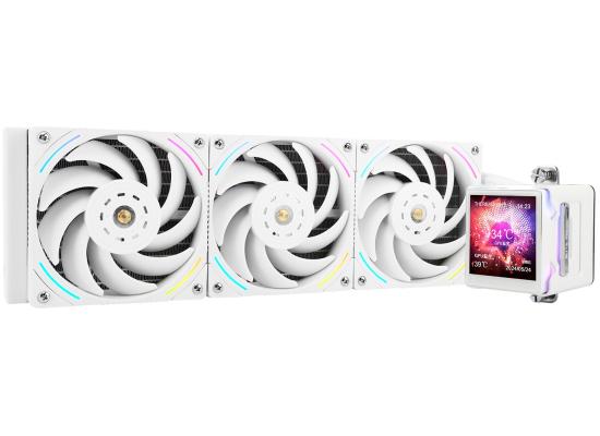 Thermalright Elite Vision 360 WHITE ARGB CPU Liquid Cooler w/ 2.7" IPS LCD Display, High Performance AIO w/ 3x TL-K12W