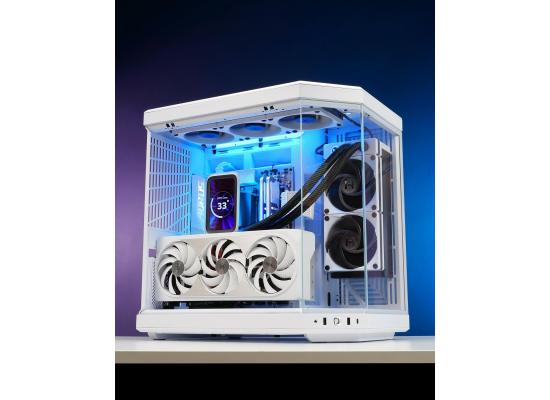 HYTE Thicc Q60 Digital 240mm AIO Liquid Cooling System 5” IPS Ultraslim HD Display 293 PPI 60Hz 300 nits, Up To 4500RPM Pump,105 CFM Fans Air Flow, High-Performance Dual Pumps, 240x52mm Radiator