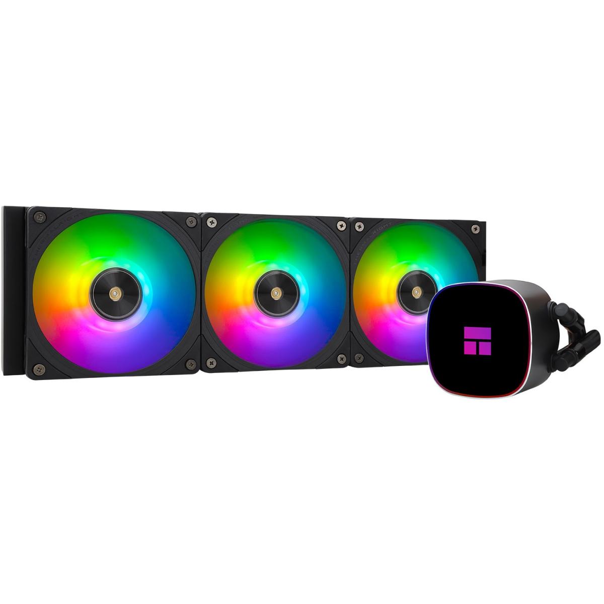 Thermalright Frozen Horizon 360 BLACK ARGB CPU Liquid Cooler, High Performance AIO w/ 3x TL-B12-S
