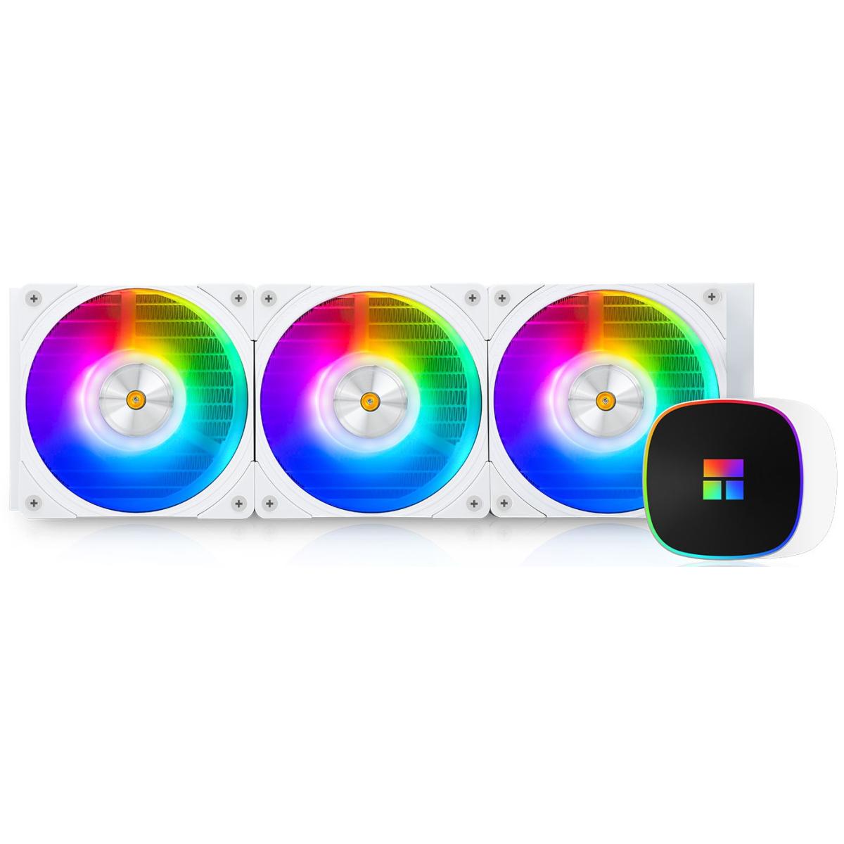 Thermalright Frozen Horizon 360 WHITE ARGB CPU Liquid Cooler, High Performance AIO w/ 3x TL-B12W-S