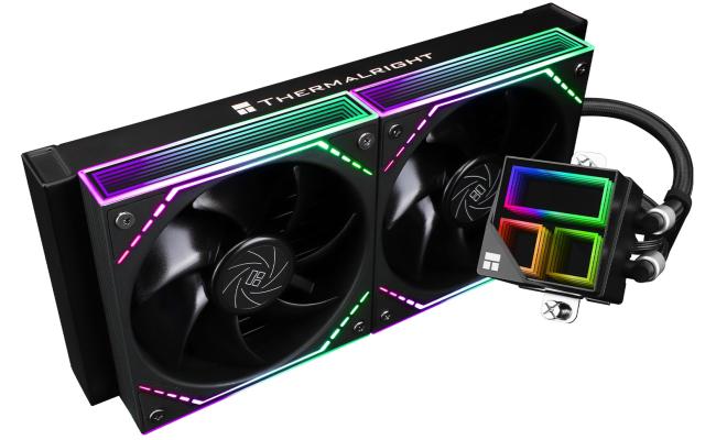 Thermalright Frozen Infinity 240 BLACK ARGB CPU Liquid Cooler, High Performance AIO w/ 2x TL-M12