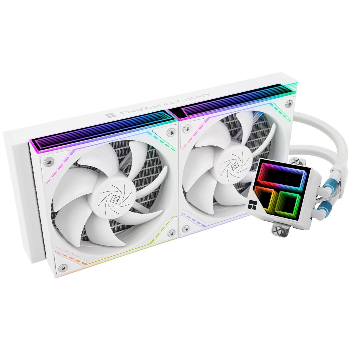 Thermalright Frozen Infinity 240 WHITE ARGB CPU Liquid Cooler, High Performance AIO w/ 2x TL-M12W