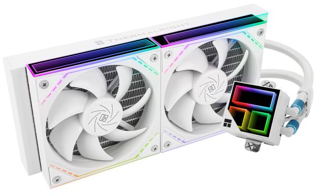 Thermalright Frozen Infinity 240 WHITE ARGB CPU Liquid Cooler, High Performance AIO w/ 2x TL-M12W