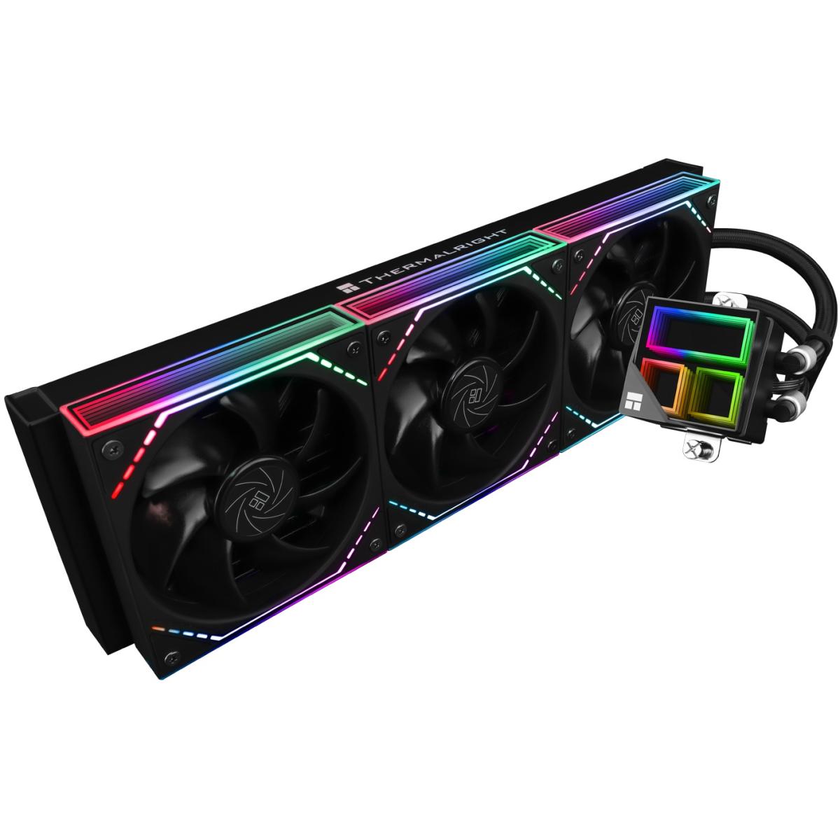 Thermalright Frozen Infinity 360 BLACK ARGB CPU Liquid Cooler, High Performance AIO w/ 3x TL-M12