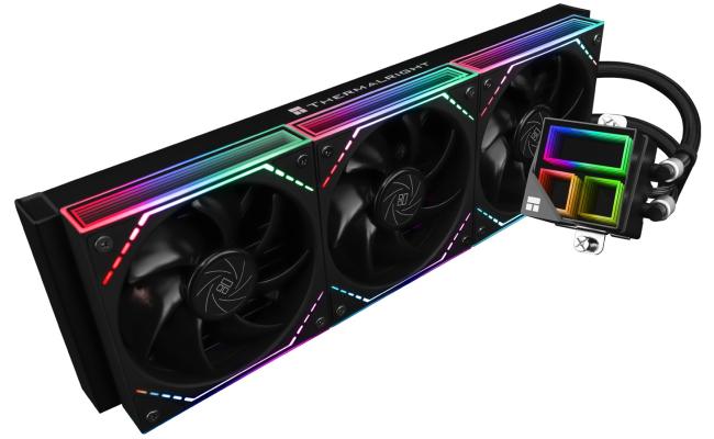 Thermalright Frozen Infinity 360 BLACK ARGB CPU Liquid Cooler, High Performance AIO w/ 3x TL-M12