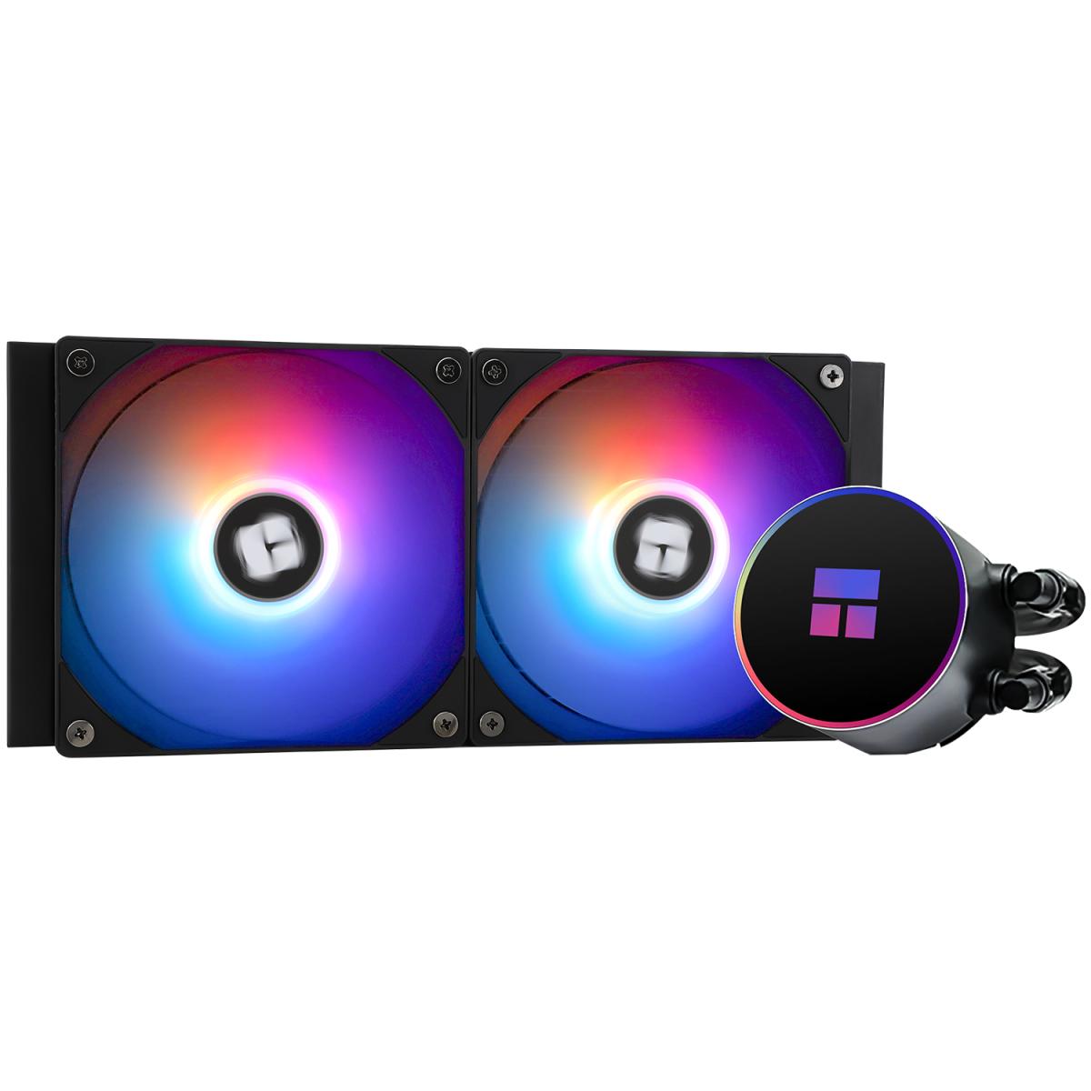 Thermalright Frozen Magic 240 Black ARGB V2 CPU Liquid Cooler, High Performance AIO w/ 2x TL-C12B-S Fans, LGA1700