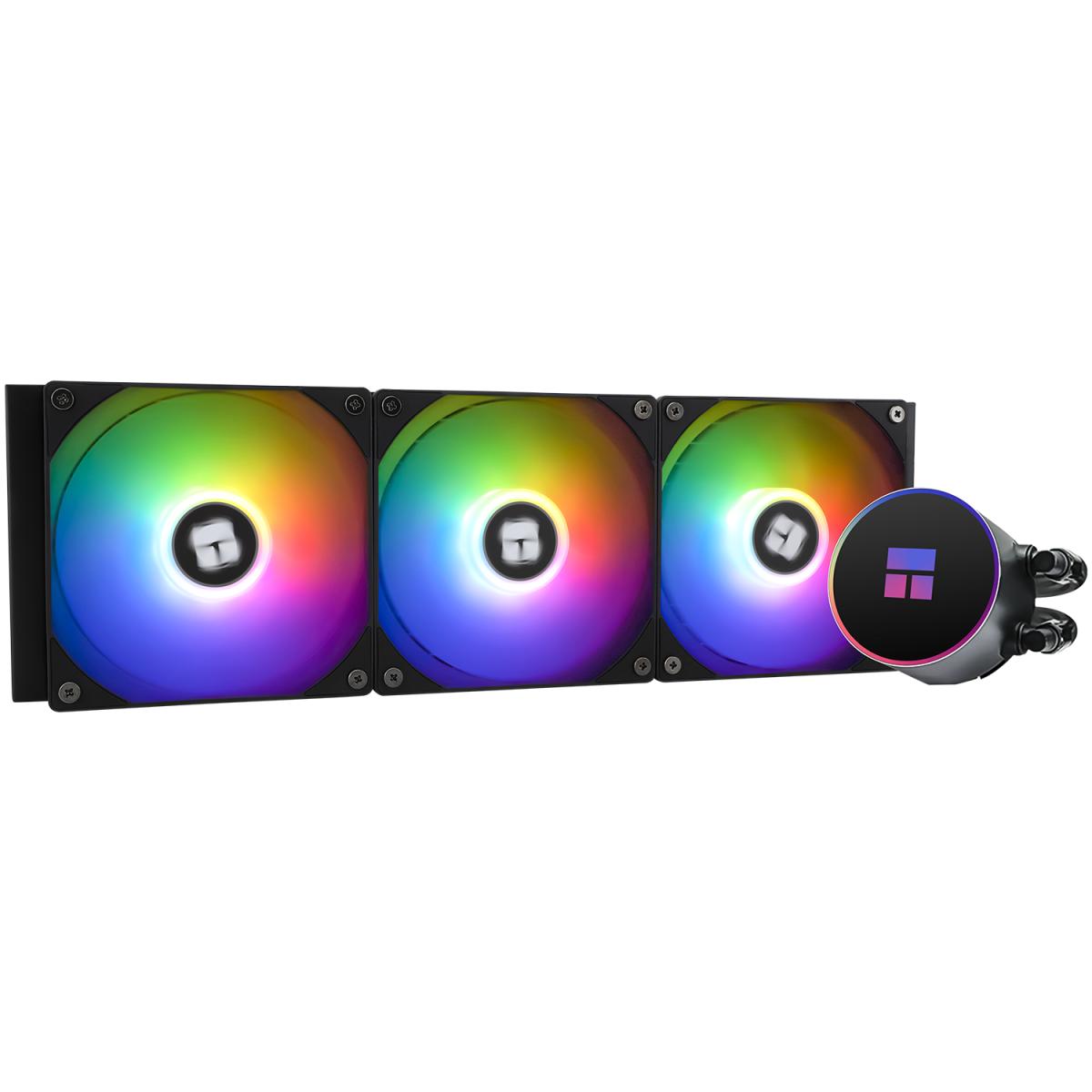 Thermalright Frozen Magic 360 Black ARGB V2 CPU Liquid Cooler, High Performance AIO w/ 3x TL-C12B-S Fans, LGA1700