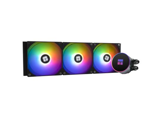 Thermalright Frozen Magic 360 Black ARGB V2 CPU Liquid Cooler, High Performance AIO w/ 3x TL-C12B-S Fans, LGA1700