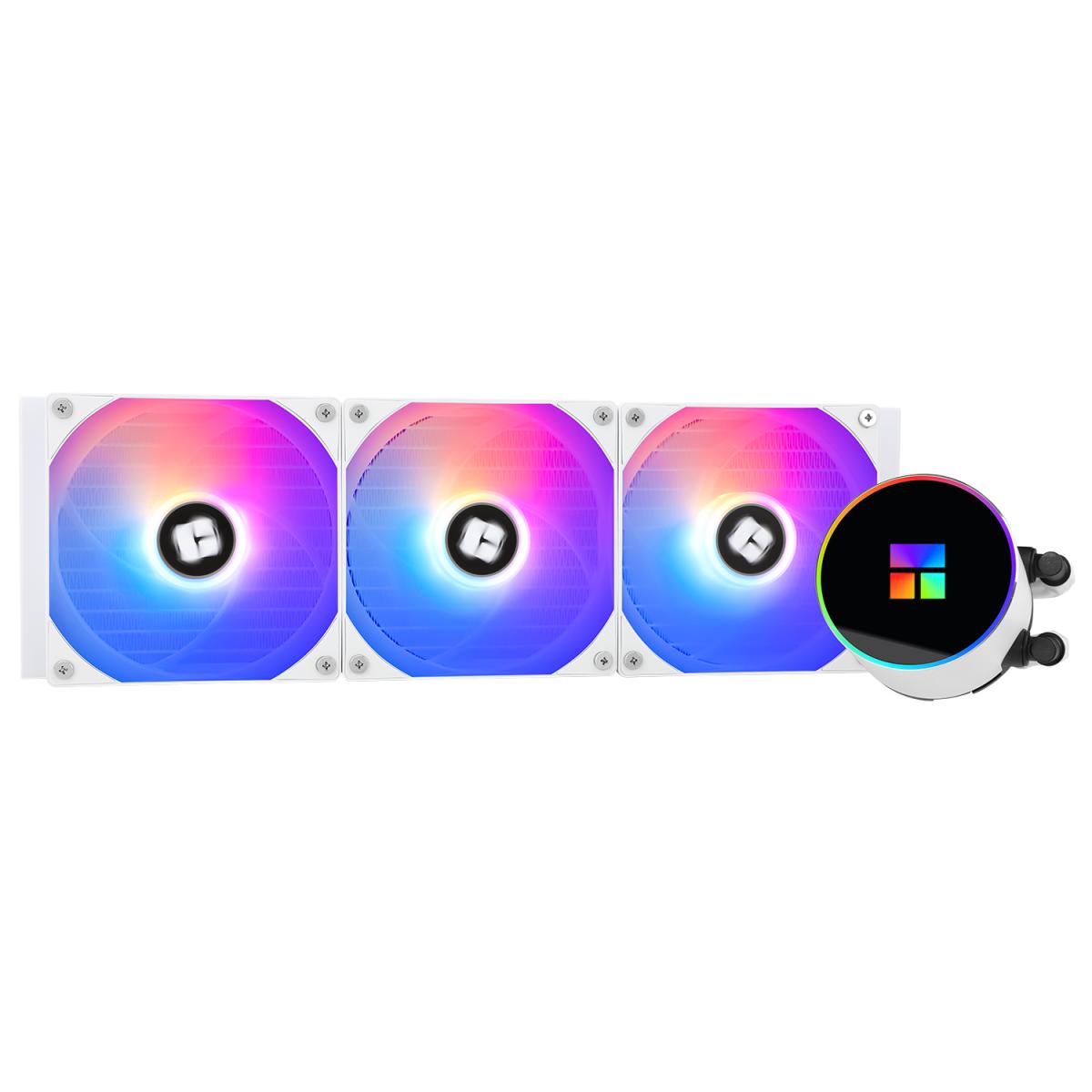 Thermalright Frozen Magic 360 White ARGB V2 CPU Liquid Cooler, High Performance AIO w/ 3x TL-C12W-S Fans, LGA1700