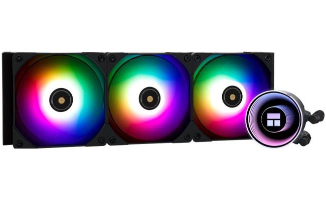 Thermalright Frozen Notte 360 BLACK ARGB V2 ARGB CPU Liquid Cooler, Extreme Performance AIO w/ 3x TL-E12B-S Fans