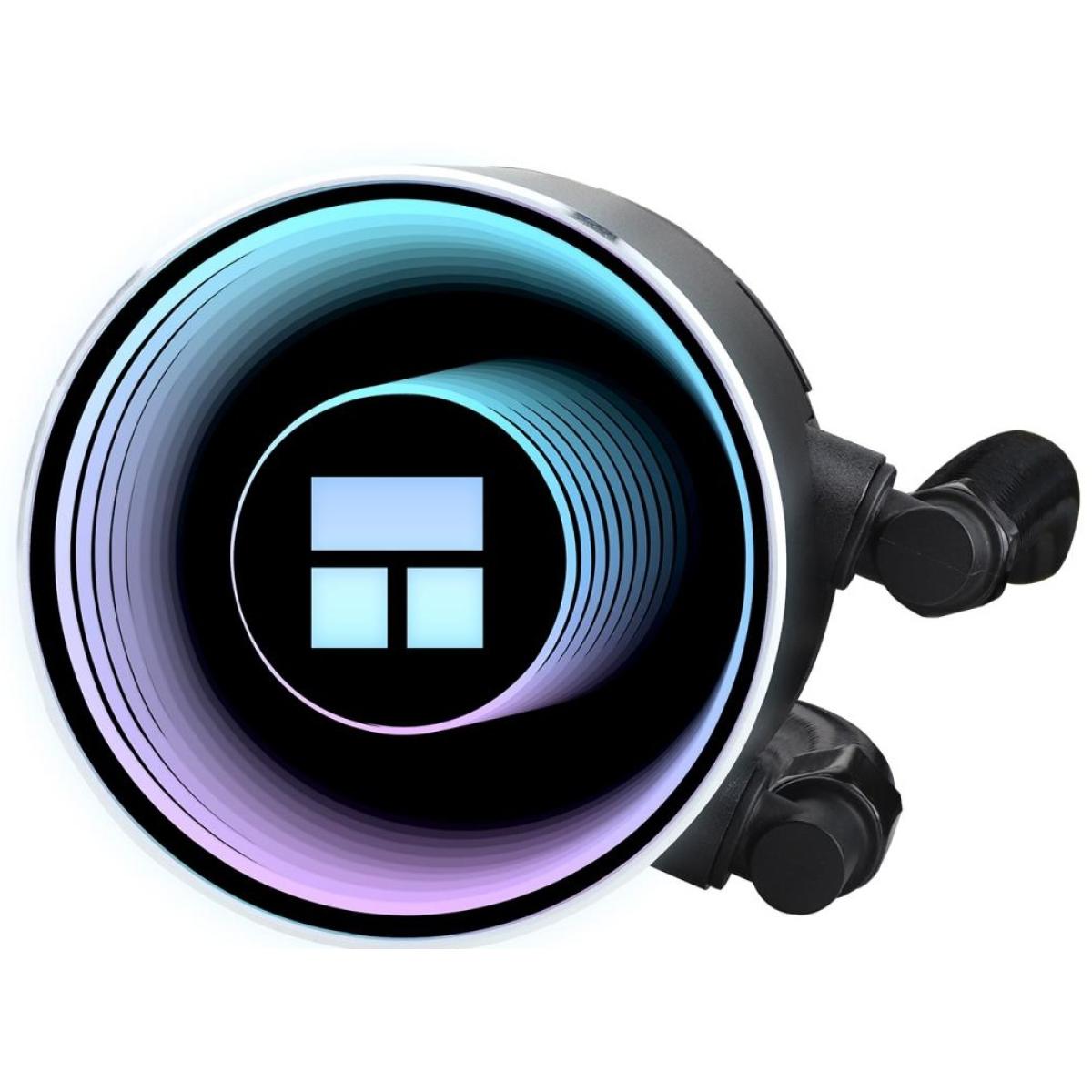 Thermalright Frozen Notte 360 BLACK ARGB V2 ARGB CPU Liquid Cooler, Extreme Performance AIO w/ 3x TL-E12B-S Fans