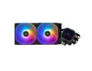 Thermalright Frozen Prism 240 BLACK ARGB V2 CPU Liquid Cooler, High Performance AIO w/ 2x TL-E12-S V2 Fans, LGA1700