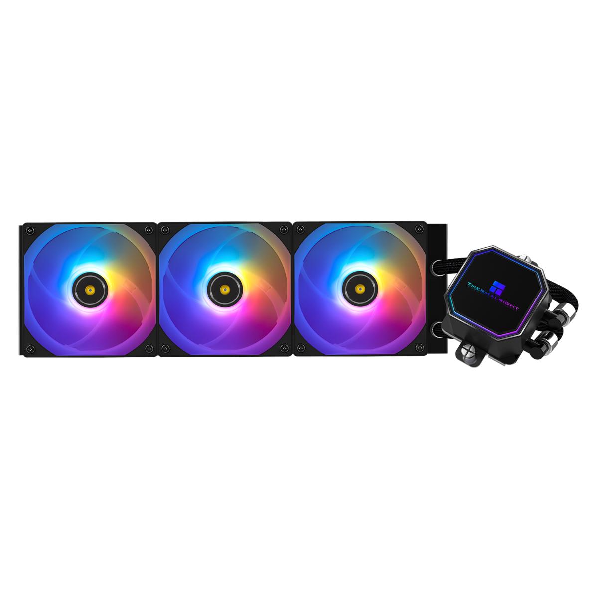 Thermalright Frozen Prism 360 BLACK ARGB CPU Liquid Cooler, Ultra Performance AIO w/ 3x TL-E12-S V2 Fans, LGA1700