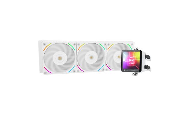 Thermalright Frozen Vision 360 White ARGB CPU Liquid Cooler w/ 2.88" IPS LCD Display For Pictures, Videos, Animations, High Performance AIO w/ 3x TL-K12W Fans, LGA1700