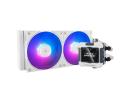 Thermalright Frozen Warframe 240 White ARGB CPU Liquid Cooler w/ 2.4" IPS LCD Display For Pictures, GIF Animations, High Performance AIO w/ 2x TL-P12W-S Fans, LGA1700
