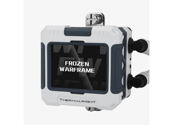 Thermalright Frozen Warframe 240 White ARGB CPU Liquid Cooler w/ 2.4" IPS LCD Display For Pictures, GIF Animations, High Performance AIO w/ 2x TL-P12W-S Fans, LGA1700