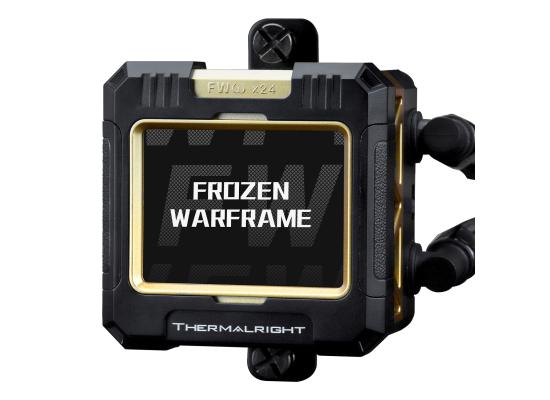 Thermalright Frozen Warframe 360 Black CPU Liquid Cooler w/ 2.4" IPS LCD Display For Pictures, GIF Animations, High Performance AIO w/ 3x TL-P12 Fans, LGA1700