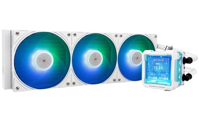 Thermalright Frozen Warframe PRO 360 WHITE ARGB CPU Liquid Cooler w/ 2.7" IPS LCD Display For Pictures, GIF Animations, High Performance AIO w/ 3x TL-P12W-S Fans