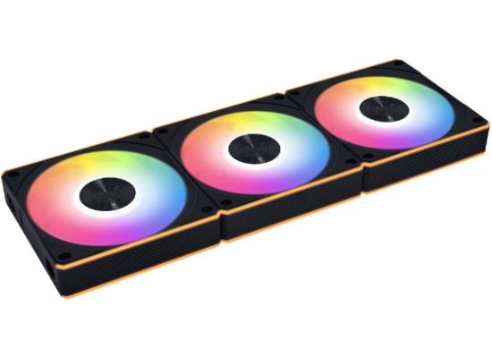 Lian Li UNI Fan CL Wireless 120 - Triple Pack - 2.4 GHz Wireless Signal RGB & PC Case Fans Control - Dual Light Zones - 28mm FDB -Black (G99.12RCL1W3B.00)