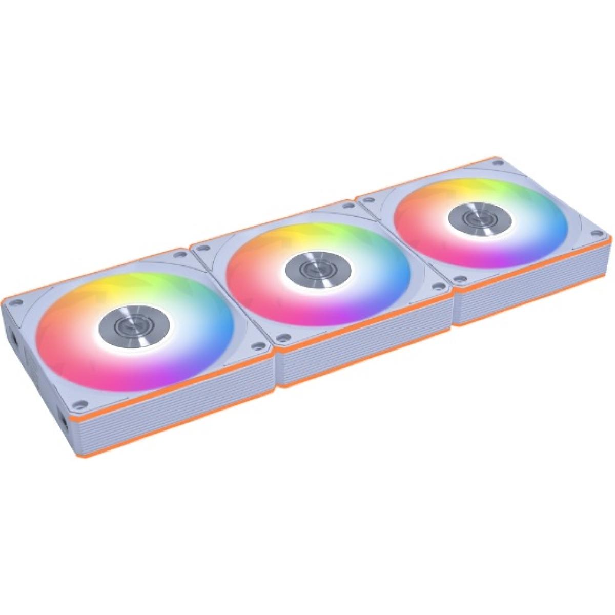 Lian Li UNI Fan CL Wireless 120 - Triple Pack - Wireless Signal RGB & PC Case Fans Control - Dual Light Zones - White (G99.12RCL1W3W.00)