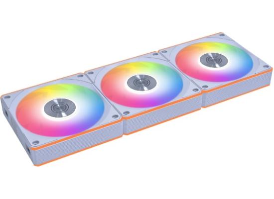 Lian Li UNI Fan CL Wireless 120 - Triple Pack - 2.4 GHz Wireless Signal RGB & PC Case Fans Control - Dual Light Zones - 28mm FDB -White (G99.12RCL1W3W.00)