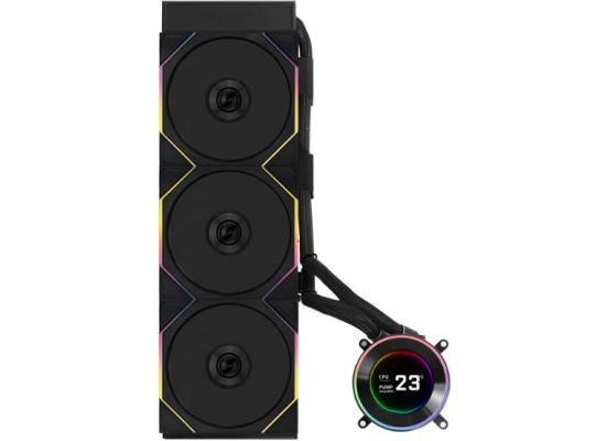 Lian Li HydroShift II LCD-S 360 (Black) ARGB AIO Extreme CPU Liquid Cooler, 2.1 IPS” LCD Screen For Displaying.