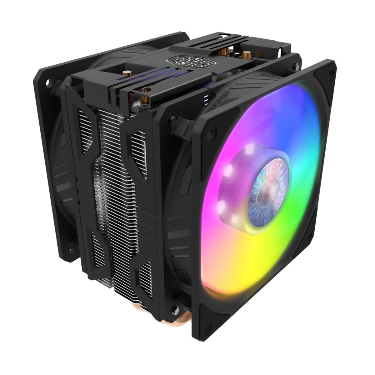 Cooler Master HYPER 212 LED TURBO ARGB CPU Air Cooler,DUAL SICKLEFLOW 120 ARGB, LGA1700 Support