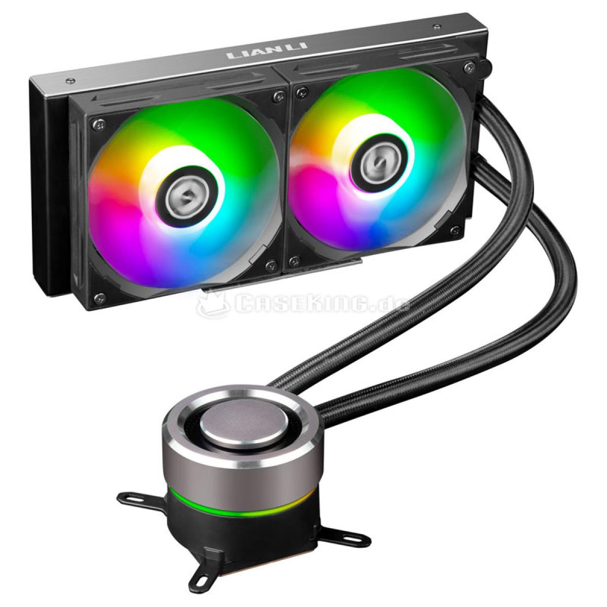 LIAN LI GALAHAD 240mm ARGB CPU Liquid Cooler - Black