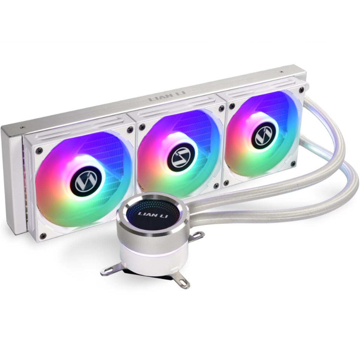LIAN LI GALAHAD 360mm ARGB CPU Liquid Cooler - White Edition