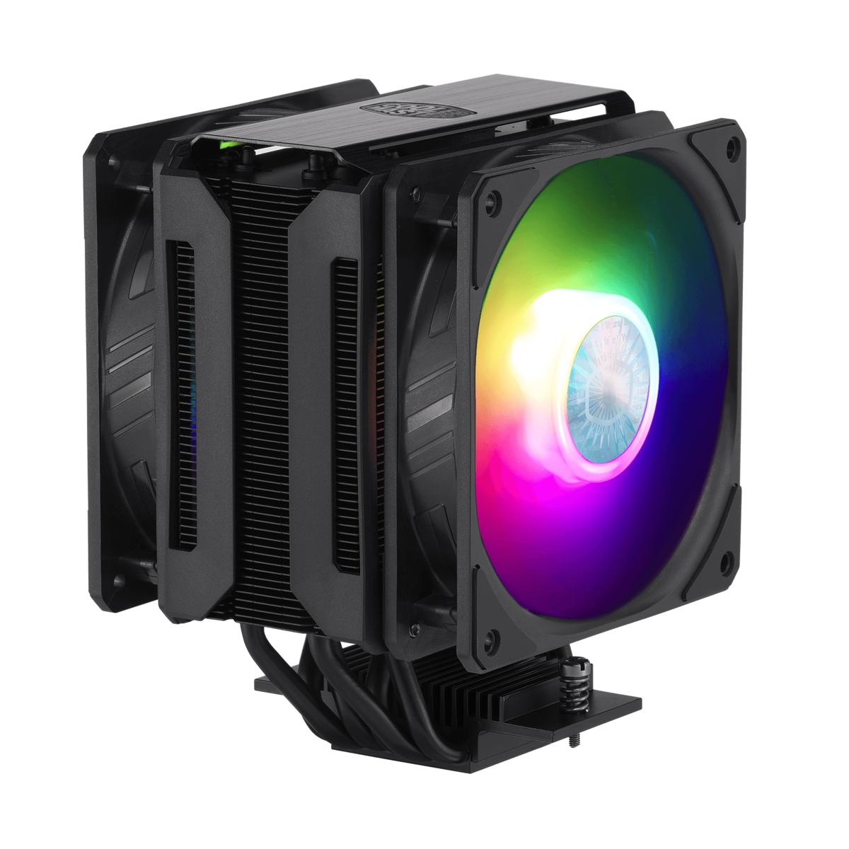Cooler Master MasterAir MA612 Stealth Black ARGB With CONTROLLER,CPU AIR Cooler,Twin SickleFlow 120 ARGB,LGA1700 Support 12th Gen
