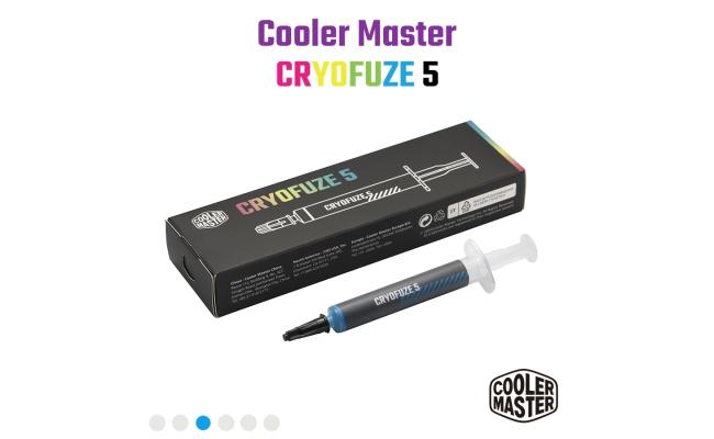 Cooler Master CRYOFUZE 5 (Blue) High performance Thermal Paste, 12.6 W/mK High Thermal Conductivity w/ Low Thermal Impedance - 3g Weight