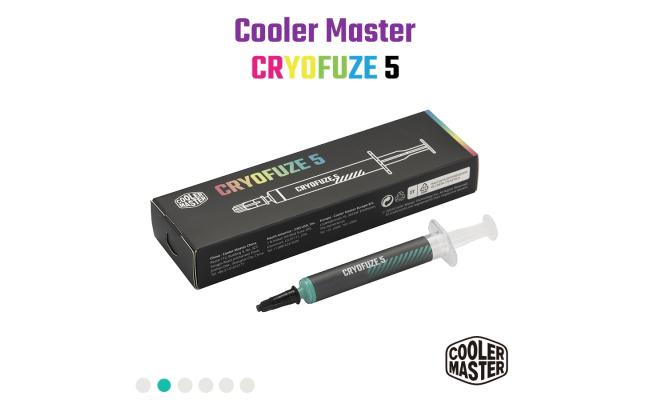 Cooler Master CRYOFUZE 5 (Green) High performance Thermal Paste, 12.6 W/mK High Thermal Conductivity w/ Low Thermal Impedance - 3g Weight