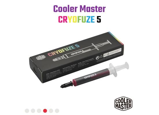 Cooler Master CRYOFUZE 5 (Red) High performance Thermal Paste, 12.6 W/mK High Thermal Conductivity w/ Low Thermal Impedance - 3g Weight