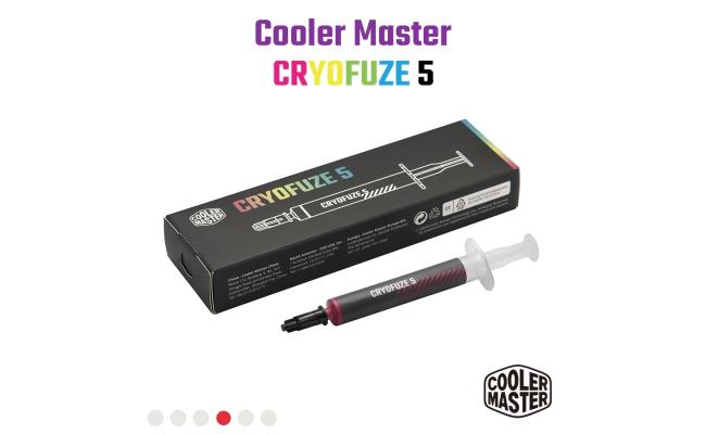 Cooler Master CRYOFUZE 5 (Red) High performance Thermal Paste, 12.6 W/mK High Thermal Conductivity w/ Low Thermal Impedance - 3g Weight