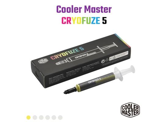 Cooler Master CRYOFUZE 5 (Yellow) High performance Thermal Paste, 12.6 W/mK High Thermal Conductivity w/ Low Thermal Impedance - 3g Weight