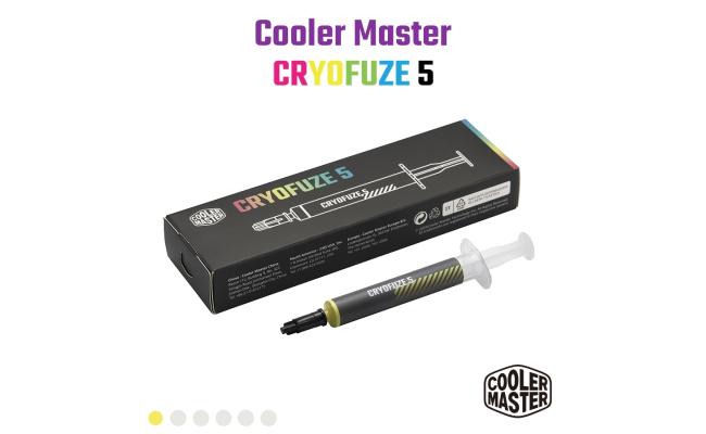 Cooler Master CRYOFUZE 5 (Yellow) High performance Thermal Paste, 12.6 W/mK High Thermal Conductivity w/ Low Thermal Impedance - 3g Weight