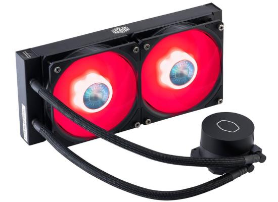 Cooler Master MasterLIquid ML240L V2 Red Led CPU Liquid Cooler, New Gen Dual Chamber LGA1700 Support 12th Gen