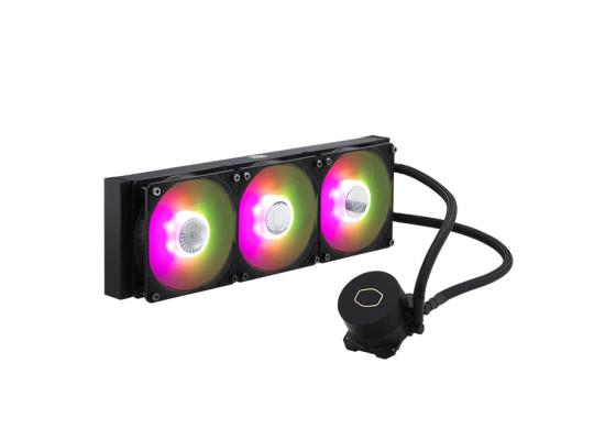 Cooler Master MasterLiquid ML360L ARGB V2 CPU Liquid Cooler,New 3RD GEN Dual Chamber Pump,SickleFlow120 ARGB,LGA1700 Support 12th Gen-Black