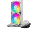 Cooler Master MasterLiquid 240L Core ARGB (White) CPU Liquid Cooler, New Gen S Dual Chamber Pump, 120mm ARGB Fans w/ CryoFuze Performance Thermal Paste