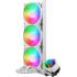 Cooler Master MasterLiquid Core II (White) ARGB High- Preformance AIO CPU Liquid Cooler, Dual Chamber Pump Design, Infinity Mirror Pump Cover Design, Pre-installed 3x 120mm Argb Fan Cooler Master MasterLiquid Core II (White) ARGB High- Preformance AIO CPU Liquid Cooler, Dual Chamber Pump Design, Infinity Mirror Pump Cover Design, Pre-installed 3x 120mm Argb Fan