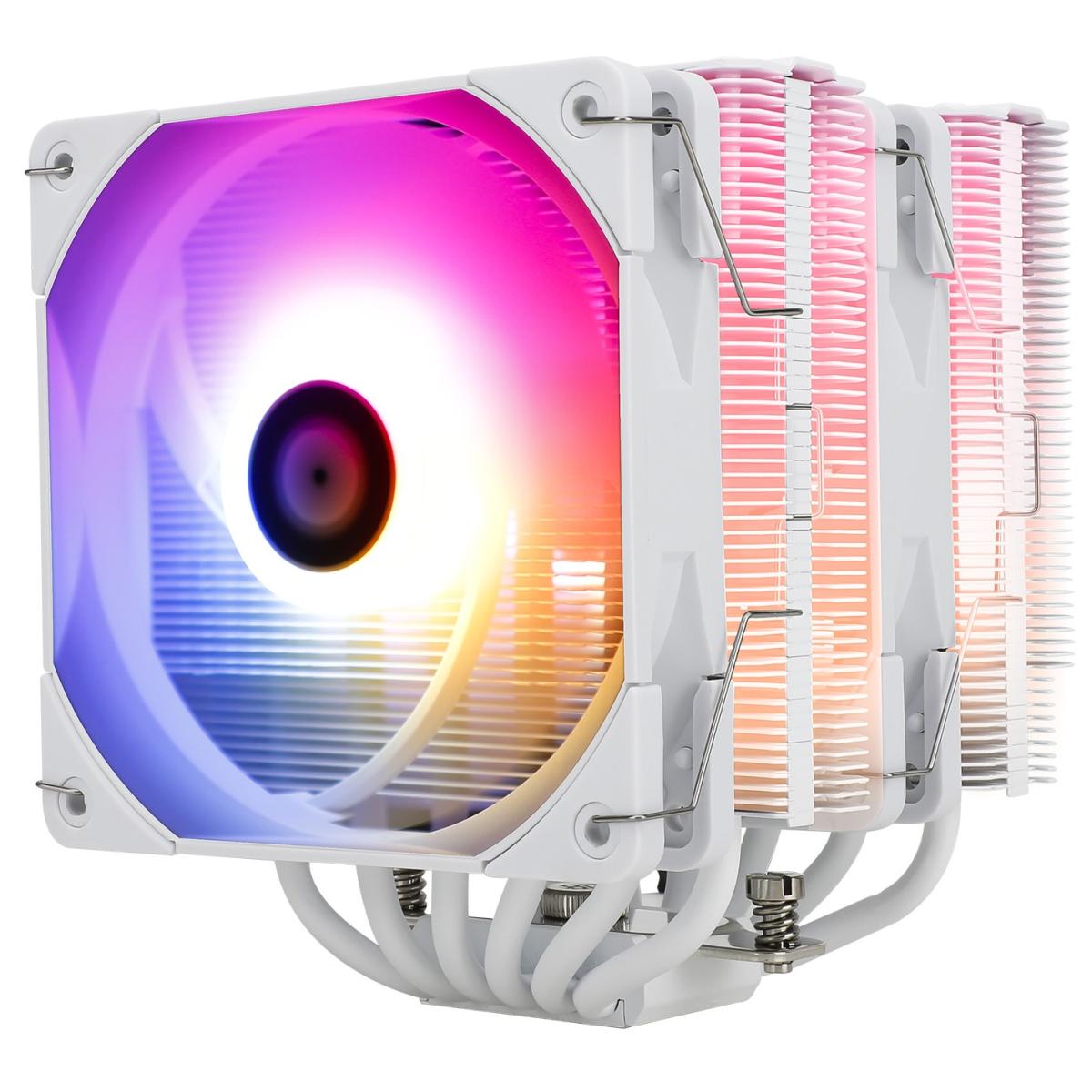 Thermalright Peerless Assassin 120 White ARGB CPU Air Cooler, Dual Tower w/ 6x 6mm Heat Pipes & High Performance Dual Fan