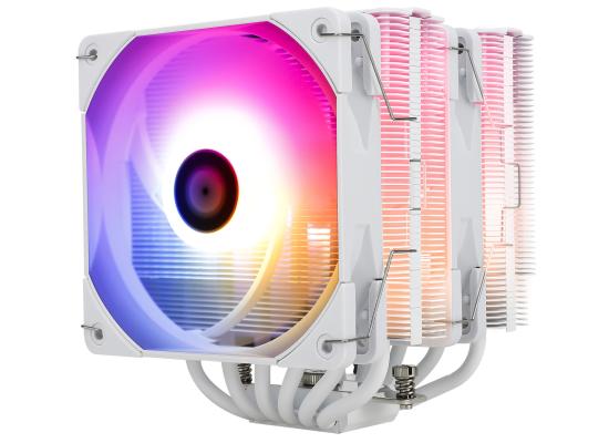 Thermalright Peerless Assassin 120 White ARGB CPU Air Cooler, Dual Tower w/ 6x 6mm Heat Pipes & High Performance Dual Fan