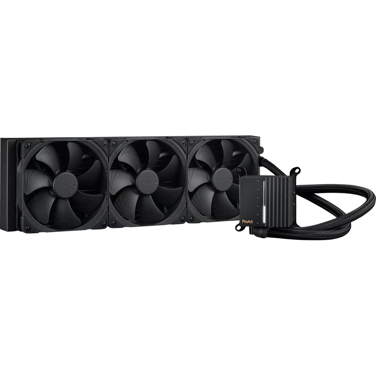 ASUS ProArt LC 420 All-In-One 420mm Ultra Performance Liquid CPU Cooler with illuminated System Status Meter w/ 3x140mm Noctua NF-A14 2000 PWM Radiator Fans
