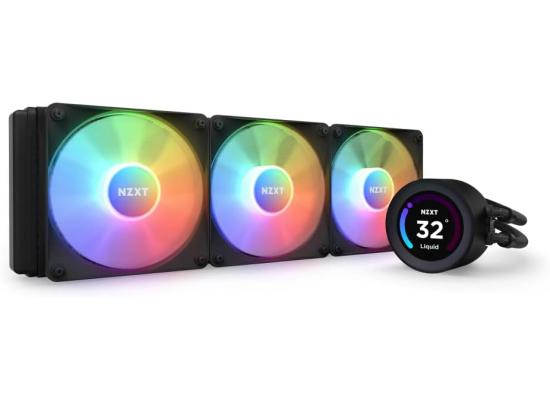 NZXT Kraken Elite 360 RGB (Black) LCD Display All-In-One 360mm Liquid CPU Cooler w/ 3x120mm F120 RGB Core fan, LGA1700 Support