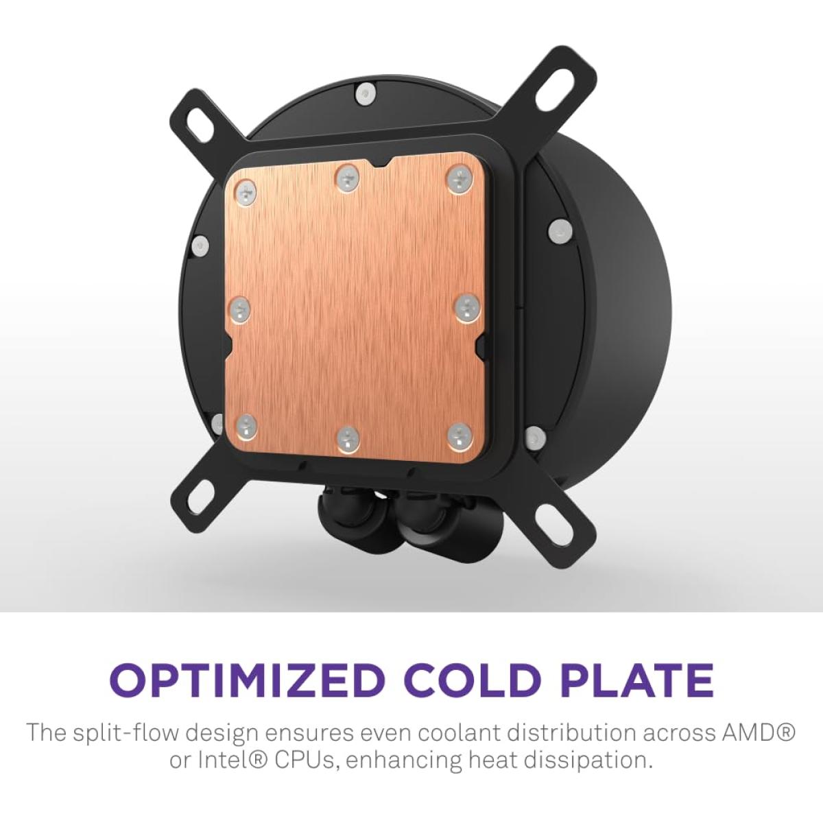 NZXT Kraken Elite 420 RGB (2024) (Black), 2.72'' IPS LCD 60Hz Display All-In-One 420mm Liquid CPU Cooler w/ F420 RGB Core Fan Single Frame Design + ((Free Gift)) Single Frame NZXT F420 RGB Core Fan Black