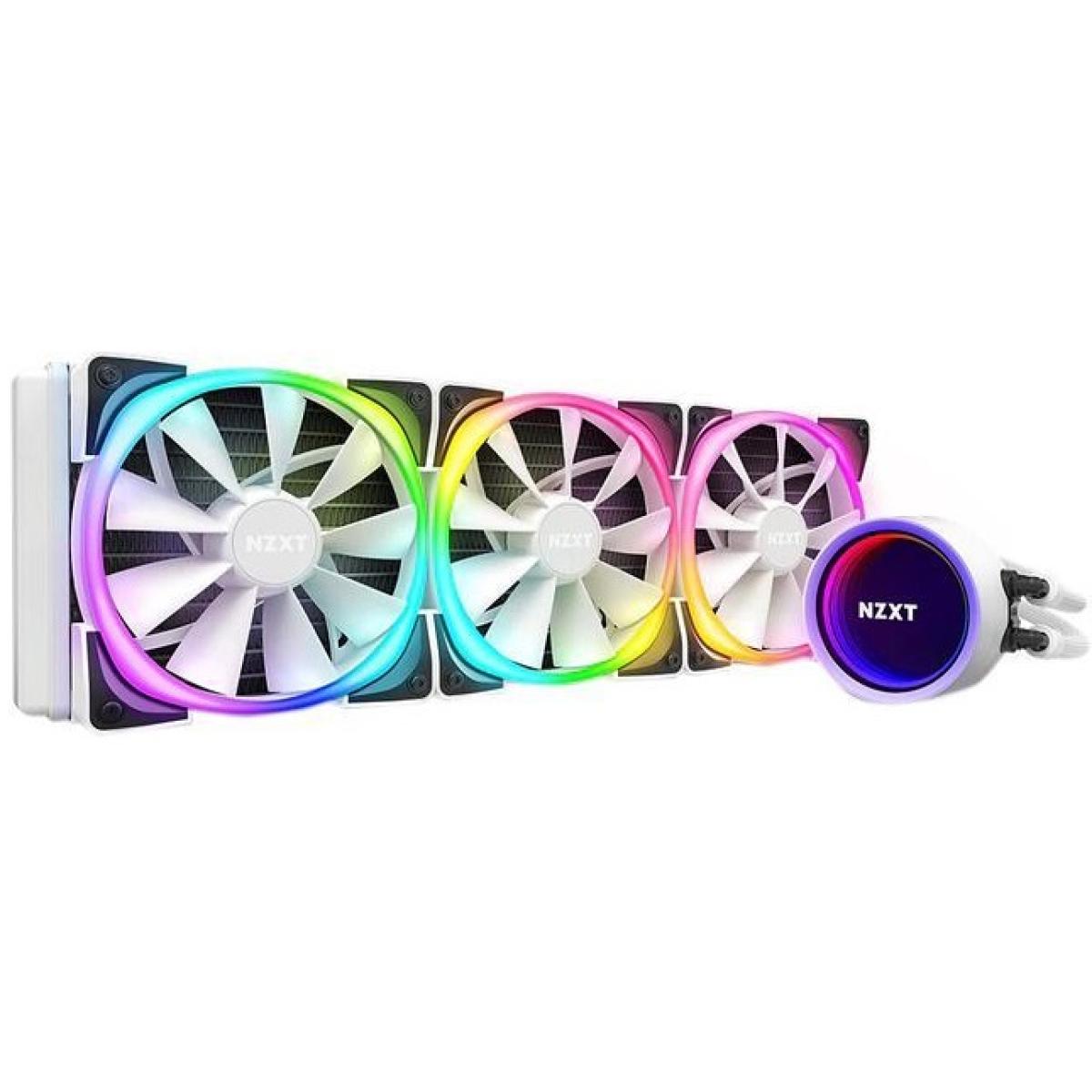 NZXT Kraken X73 RGB (White) All-In-One 360mm Liquid CPU Cooler w/ Aer RGB 3X120mm Fans,LGA1700 Support 12th Gen
